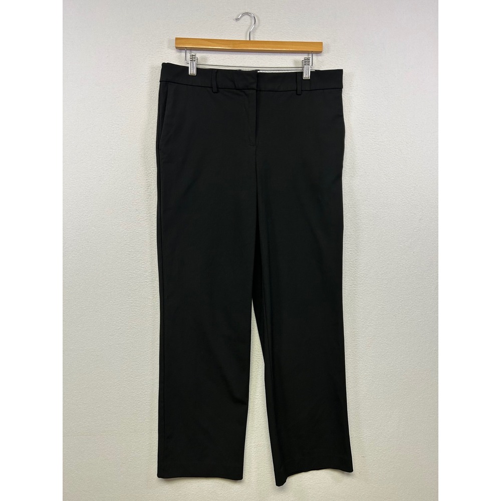 Rachel Zoe Professional Workwear Womens 10 Black Straight Leg Tailored Trousers